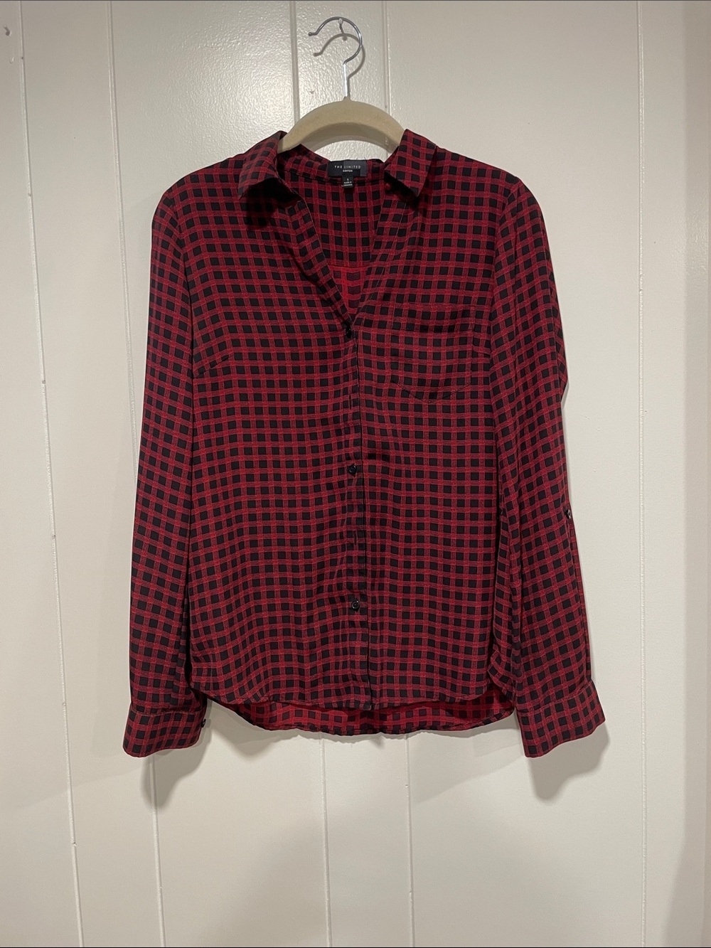 The Limited Red Button-Up Shirt